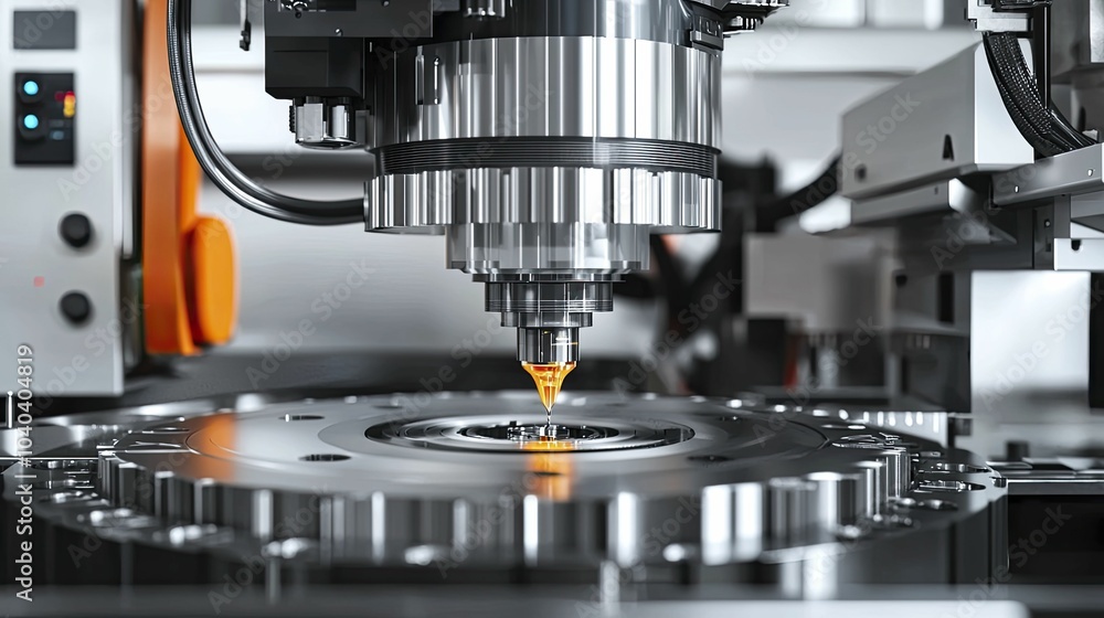 The CNC machine showcases precision cutting tools, reflecting the evolution of modern industry through a vivid 3D illustration. The CNC machine showcases precision cutting tools, reflecting the evolution of modern industry through a vivid 3D illustration.