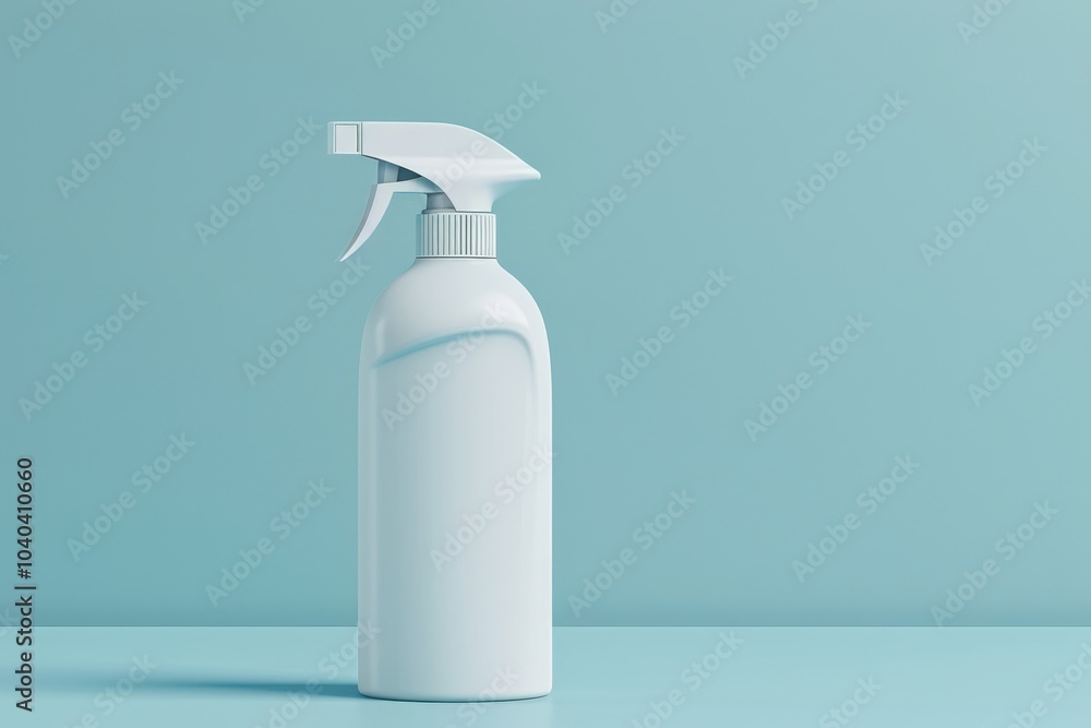 Customizable Cleaning Spray Bottle Mockup for Product Branding Against a Studio Background Customizable Cleaning Spray Bottle Mockup for Product Branding Against a Studio Background