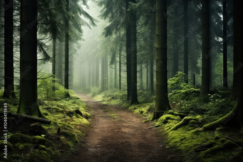 Fototapeta premium Forest woodland outdoors nature.
