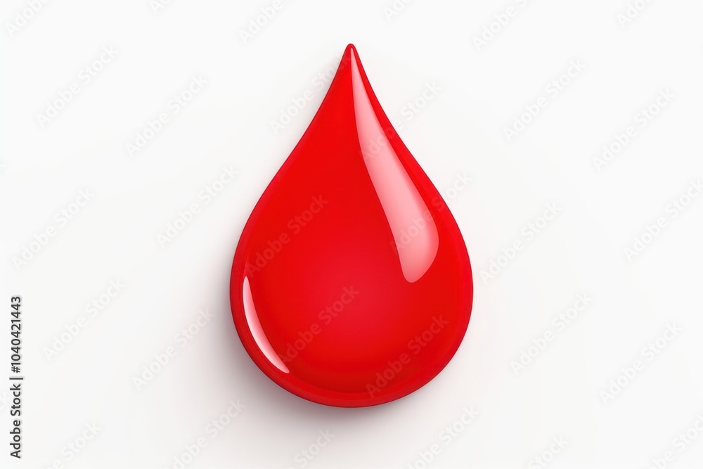 Red drop white background abstract droplet. Red drop white background abstract droplet.