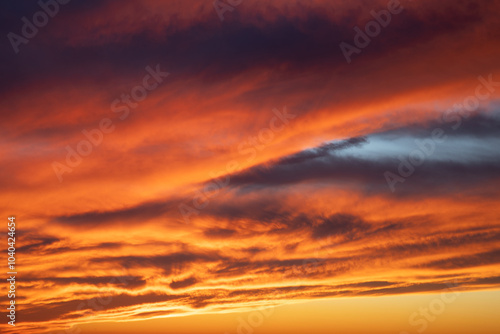 Beach Sunset with beautiful colors and refections.