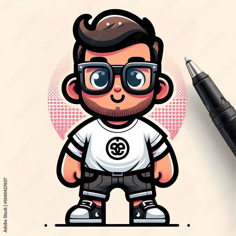 A boy vector illustration A boy vector illustration