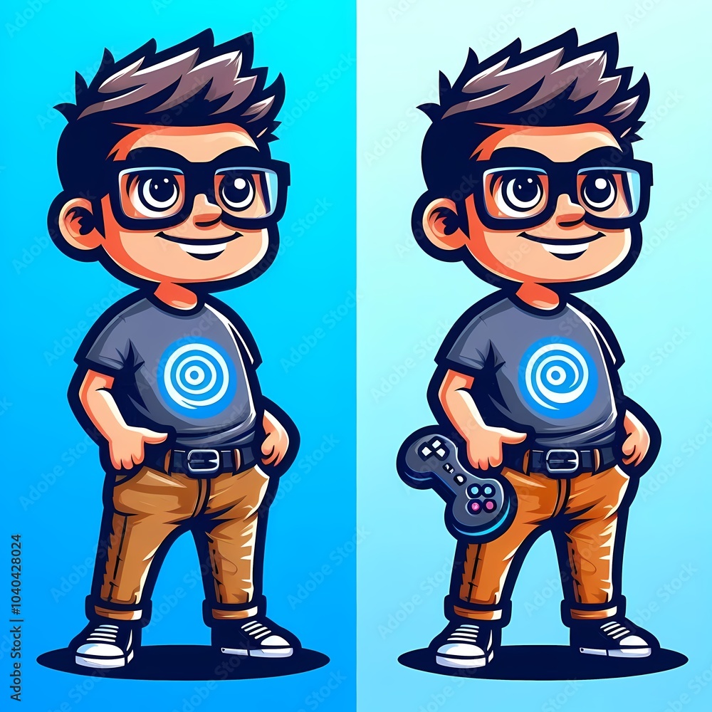 A boy vector illustration A boy vector illustration