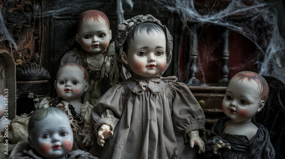 Halloween season from the old doll/scary Halloween season from the old doll/scary