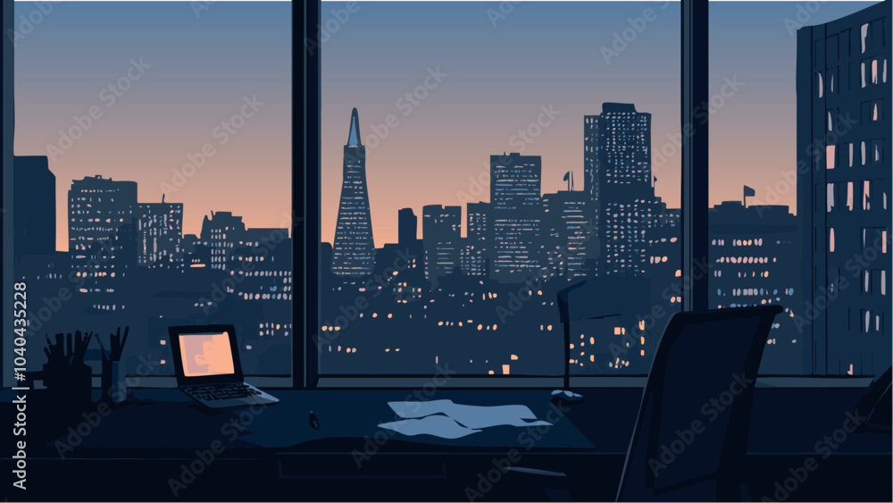 City Lights- Dusk Over San Francisco from the Office.eps City Lights- Dusk Over San Francisco from the Office.eps