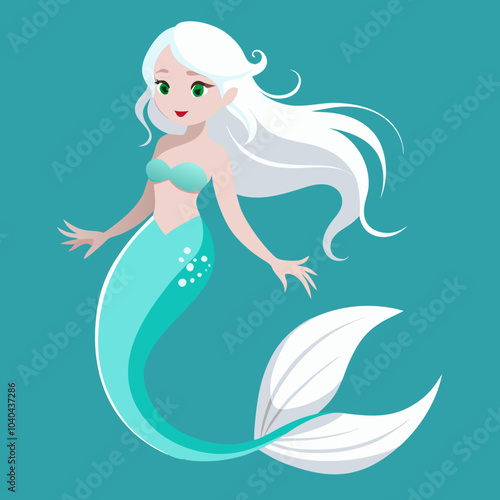 whaite mermaid
