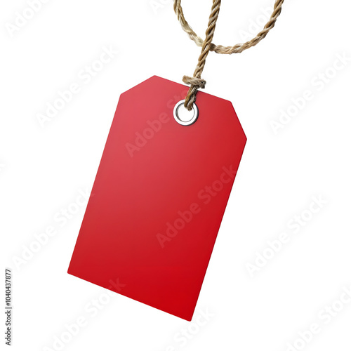 red color tag mockups