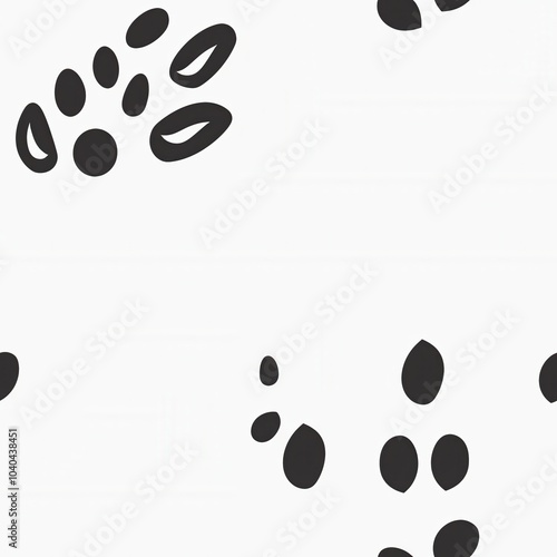 Seamless pattern. animal tracks, dog. animalistic design. Pet Products Background. Wrapping paper,Packaging Paper, backgrounds