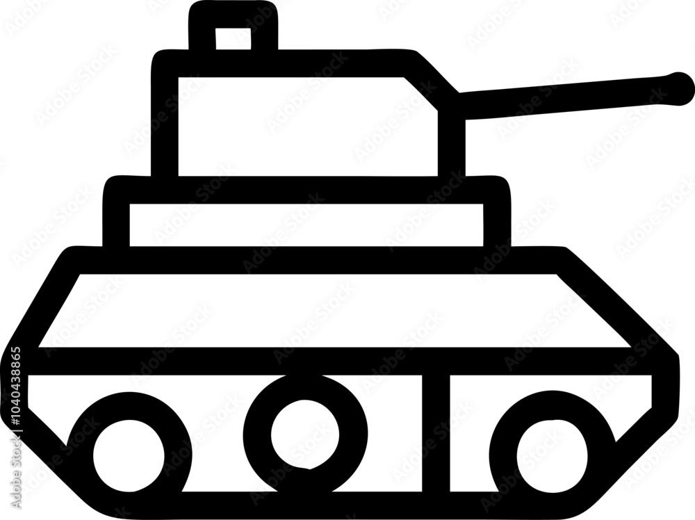 military weapon tank icon vector silhouette military weapon tank icon vector silhouette