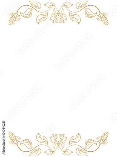Luxury ornament design with classic style for greeting card.