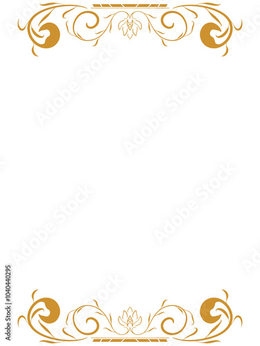 Luxury ornament design with classic style for greeting card.