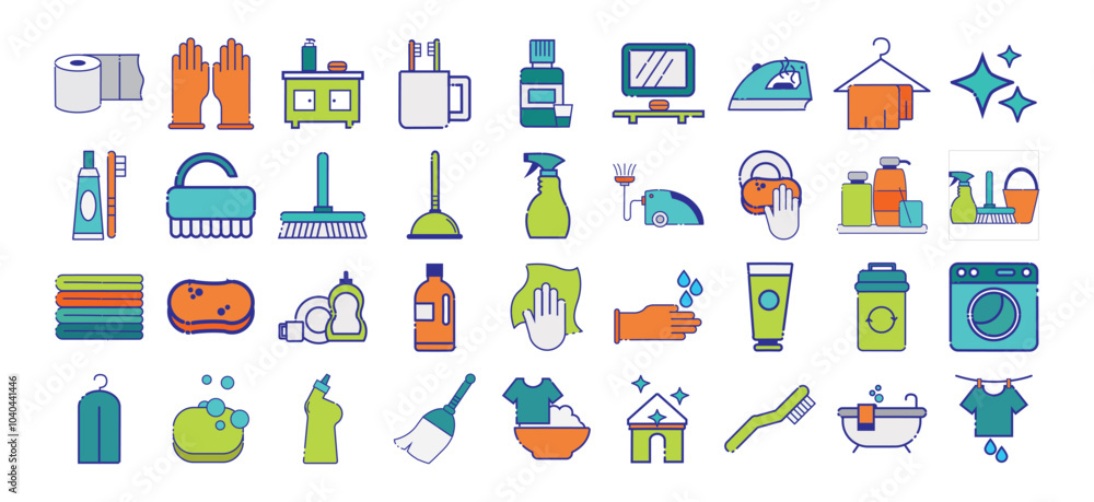set of vector icons of toilet with white background set of vector icons of toilet with white background