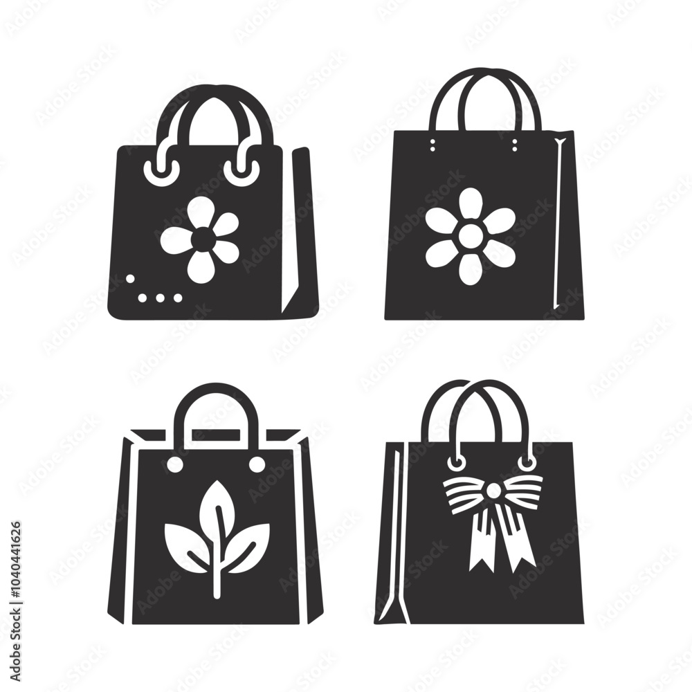 Paper shopping bag with a white background, vector illustration.
Paper shopping bag with a white background, vector illustration.