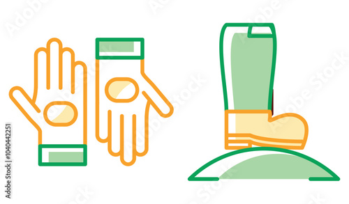 Set of vector wine icons on a white background