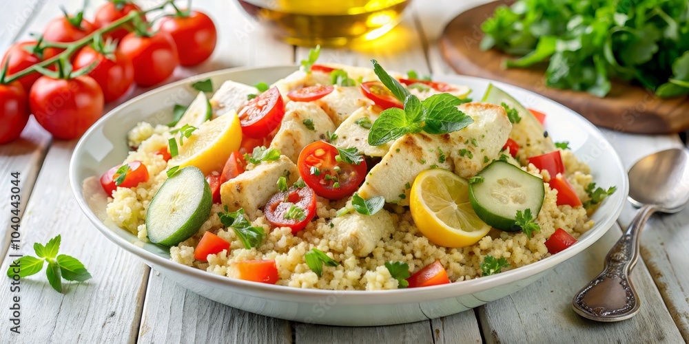 Mediterranean Chicken and Couscous Salad, a Colorful and Delicious Meal, couscous salad, chicken recipe, mediterranean cuisine Mediterranean Chicken and Couscous Salad, a Colorful and Delicious Meal, couscous salad, chicken recipe, mediterranean cuisine