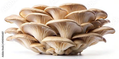 Oyster Mushrooms Cluster A Close-Up Study, Mushroom, Oyster Mushroom, Fungi photo