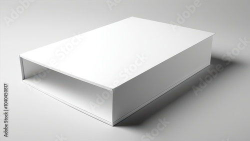 Minimalistic book slipcase mockup with a clean design, great for previewing your book cover, spine, and slipcase in a professional and modern layout. Ideal for publishing presentations.