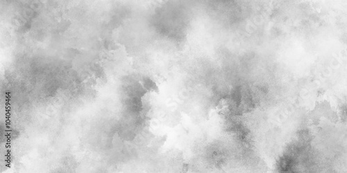 White painted marble texture or grunge, Movement of white smoke on canvas, white and gray aquarelle painted paper textured canvas element with cloudy stains and fogg.
