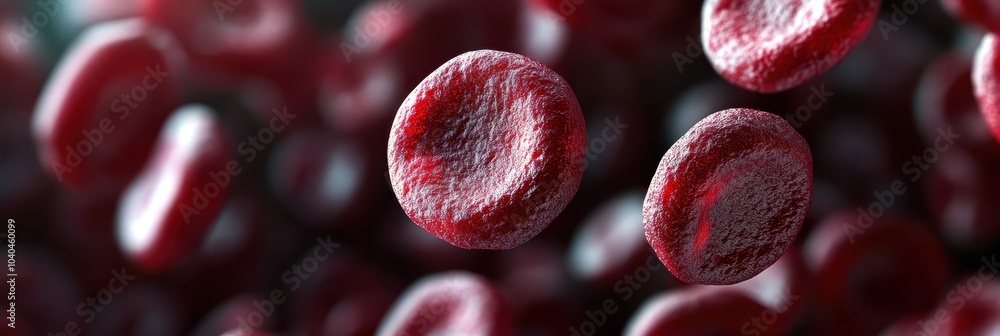 Blood cells, microscopic view, red spheres, floating, medical illustration, scientific visualization, cellular biology, hemoglobin, plasma, circulatory system, 3D rendering, high detail, dramatic ligh Blood cells, microscopic view, red spheres, floating, medical illustration, scientific visualization, cellular biology, hemoglobin, plasma, circulatory system, 3D rendering, high detail, dramatic ligh