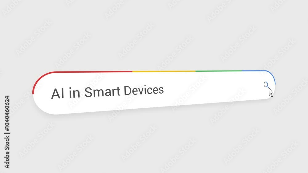 Typing AI in Smart Devices in Search Bar Animation | Close-Up Search Engine Interface | Web Search for AI in Smart Devices | Internet Browsing, Technology, and Digital Marketing Animation Video Typing AI in Smart Devices in Search Bar Animation | Close-Up Search Engine Interface | Web Search for AI in Smart Devices | Internet Browsing, Technology, and Digital Marketing Animation Video