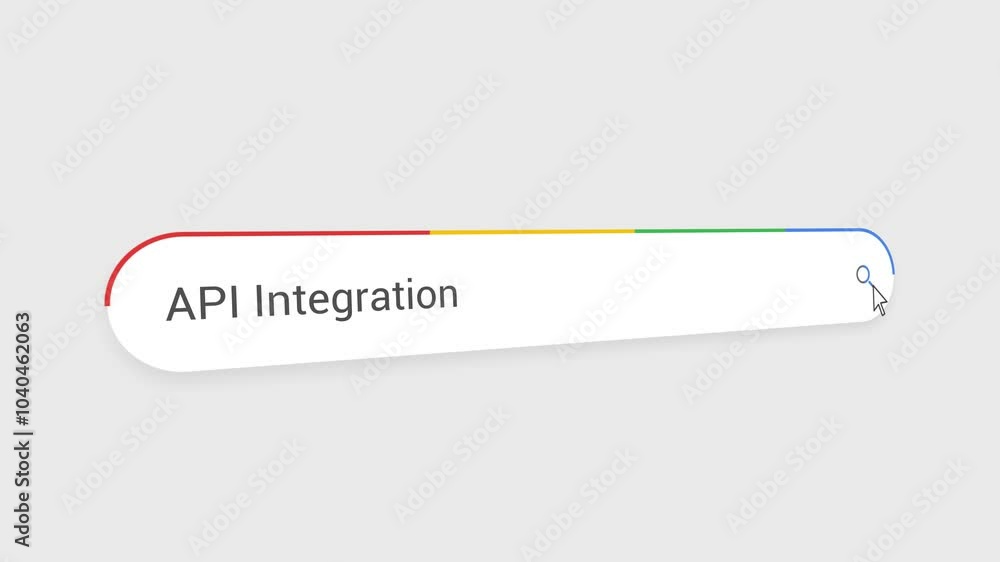 Typing API Integration in Search Bar Animation | Close-Up Search Engine Interface | Web Search for API Integration | Internet Browsing, Technology, and Digital Marketing Animation Video Typing API Integration in Search Bar Animation | Close-Up Search Engine Interface | Web Search for API Integration | Internet Browsing, Technology, and Digital Marketing Animation Video