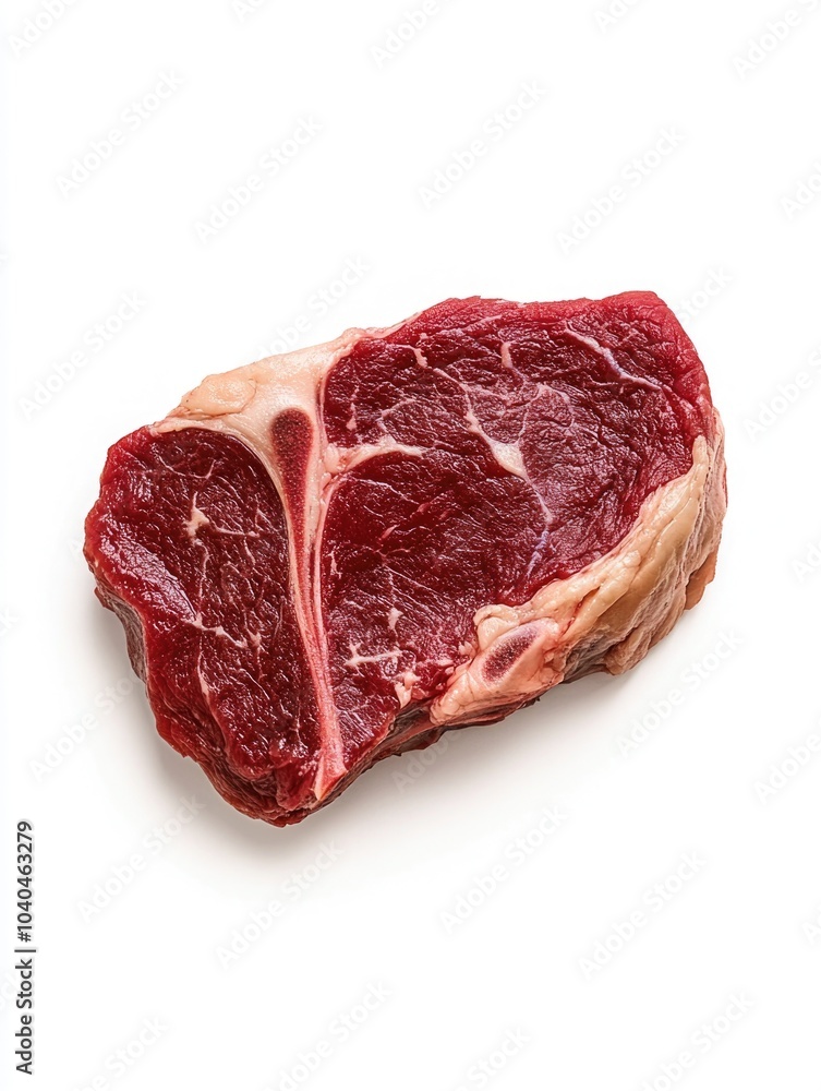 Raw Meat on White Surface Raw Meat on White Surface