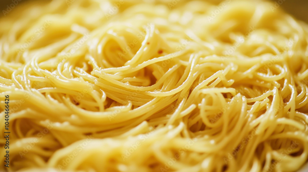 Enjoying thin capellini pasta with garlic and red pepper sauce prepared in olive oil for a light Italian meal Enjoying thin capellini pasta with garlic and red pepper sauce prepared in olive oil for a light Italian meal