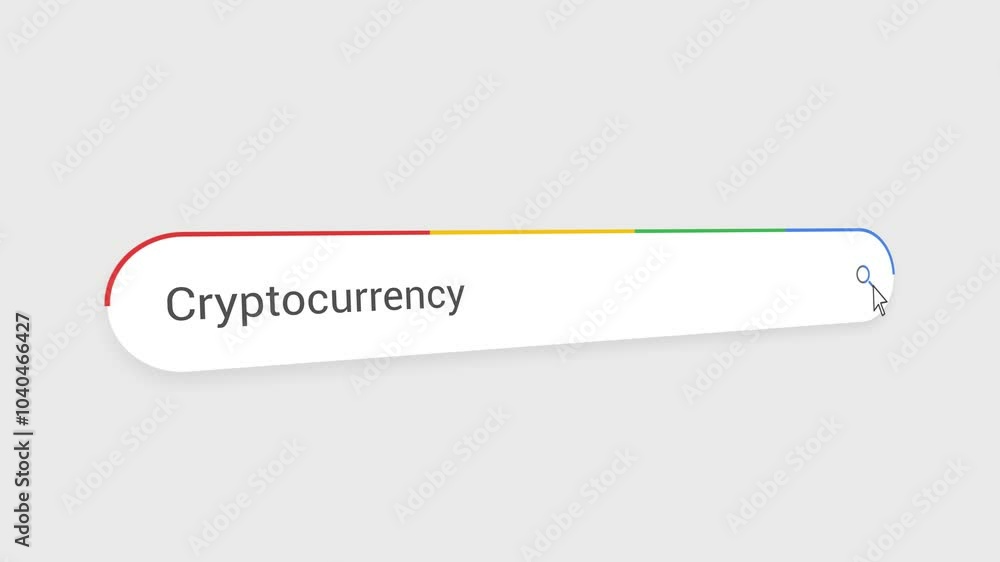 Typing Cryptocurrency in Search Bar Animation | Close-Up Search Engine Interface | Web Search for Cryptocurrency | Internet Browsing, Technology, and Digital Marketing Animation Video Typing Cryptocurrency in Search Bar Animation | Close-Up Search Engine Interface | Web Search for Cryptocurrency | Internet Browsing, Technology, and Digital Marketing Animation Video