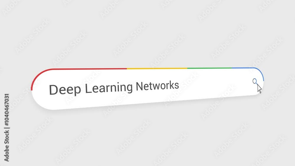 Typing Deep Learning Networks in Search Bar Animation | Close-Up Search Engine Interface | Web Search for Deep Learning Networks | Internet Browsing, Technology, and Digital Marketing Animation Video Typing Deep Learning Networks in Search Bar Animation | Close-Up Search Engine Interface | Web Search for Deep Learning Networks | Internet Browsing, Technology, and Digital Marketing Animation Video