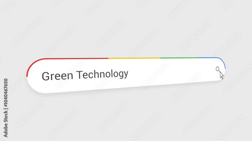 Typing Green Technology in Search Bar Animation | Close-Up Search Engine Interface | Web Search for Green Technology | Internet Browsing, Technology, and Digital Marketing Animation Video Typing Green Technology in Search Bar Animation | Close-Up Search Engine Interface | Web Search for Green Technology | Internet Browsing, Technology, and Digital Marketing Animation Video