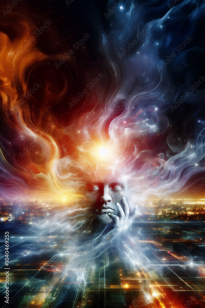 human and spiritual thoughts. Book cover design human and spiritual thoughts. Book cover design
