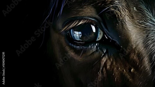 Video Recreation of eye horse
 photo