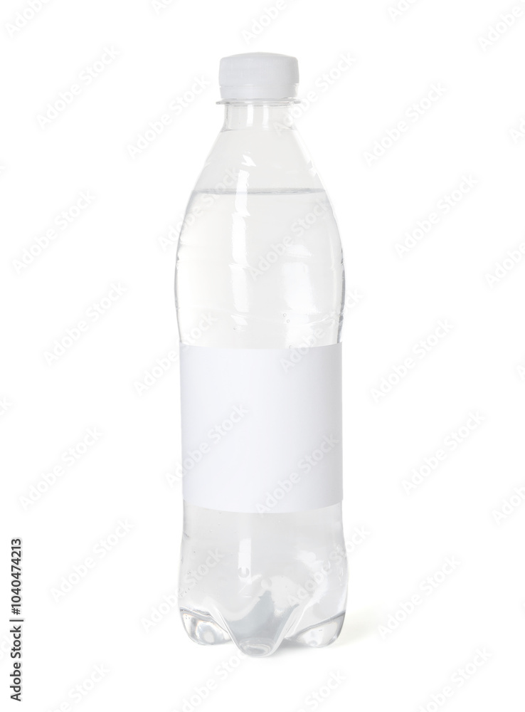 Plastic bottle of water isolated on white Plastic bottle of water isolated on white