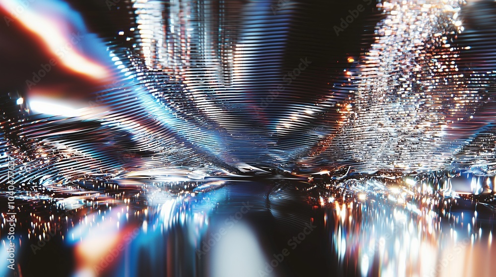 Vibrant abstract light reflection with futuristic neon textures Vibrant abstract light reflection with futuristic neon textures
