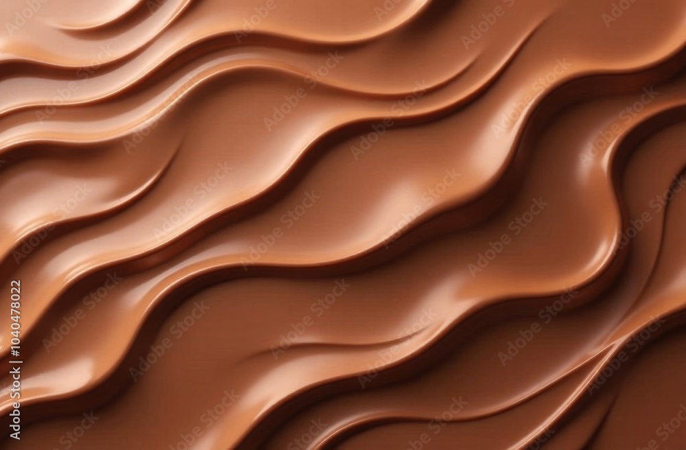 Background of waves of melted chocolate (white, milk, bitter, dark). World Chocolate Day concept Background of waves of melted chocolate (white, milk, bitter, dark). World Chocolate Day concept