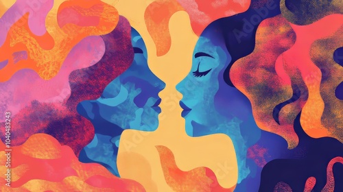 Create art that encourages open dialogue about mental health Adobe Illustrator