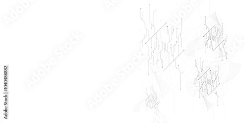 Abstract modern digital science technology futuristic circuit board.