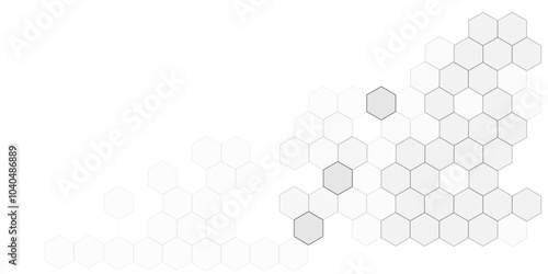 Vector illustration of hexagons pattern. Abstract cube hexagon shape background, hexagon shape pattern innovative concept background.