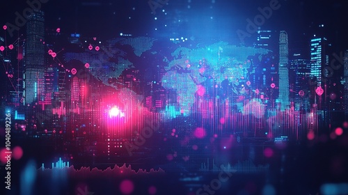 Global Business Growth with Digital Charts and Data