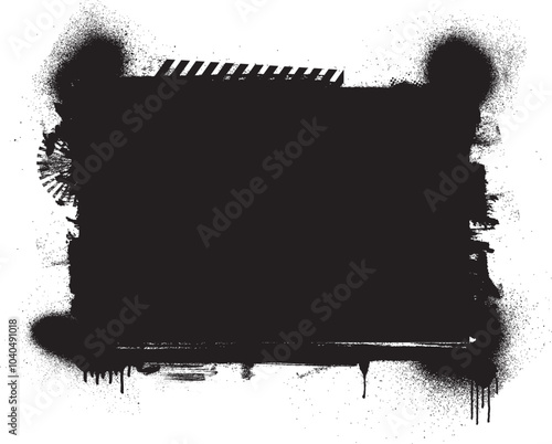 inky grunge and stencil background