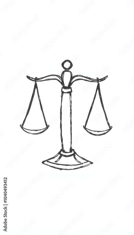 A hand-drawn Libra zodiac sign in black pencil on a white background, perfect for astrology-themed designs, horoscope articles, and spiritual projects isolated with white highlights, png A hand-drawn Libra zodiac sign in black pencil on a white background, perfect for astrology-themed designs, horoscope articles, and spiritual projects isolated with white highlights, png