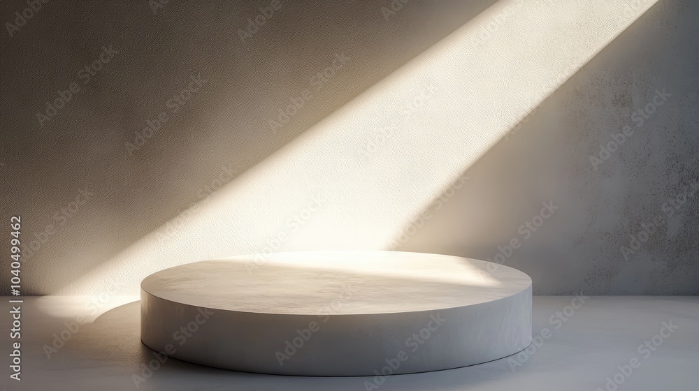 Minimalist presentation space highlighted by natural light for creative showcases Minimalist presentation space highlighted by natural light for creative showcases