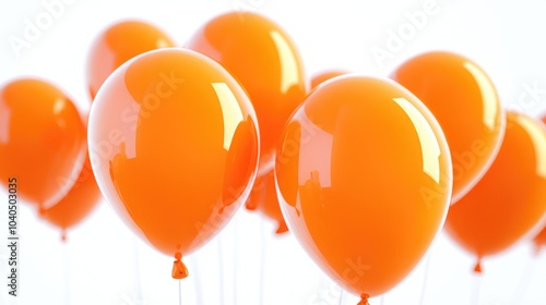 Wallpaper Mural Vibrant orange balloons a symbol of joy and celebration for every festivity and occasion Torontodigital.ca