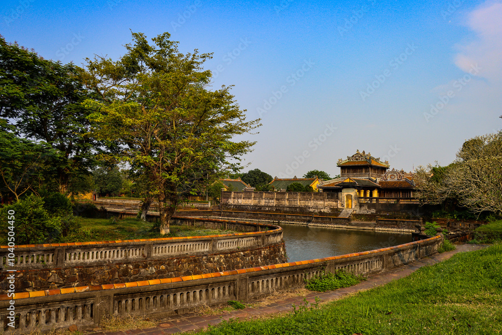 Fototapeta premium Hue imperial city of ancient Vietnam
