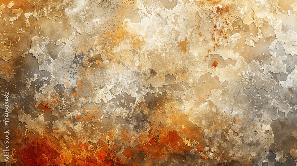 Obraz premium Rough watercolor stone texture with earthy browns and greys, natural and calming