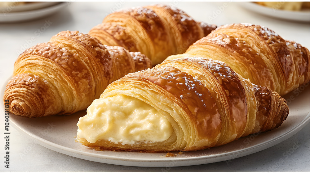 Decadent Lemon Cheesecake CrÞme Br¹lÚe Croissants for a Delightful Gourmet Experience