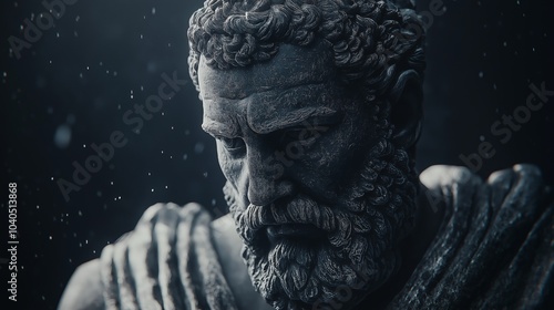 Obraz na płótnie Stoic Greek And Roman Statues, Stoics And Stoicism, Philosophy, Motivational And Inspirational Themes With Copy Space w salonie