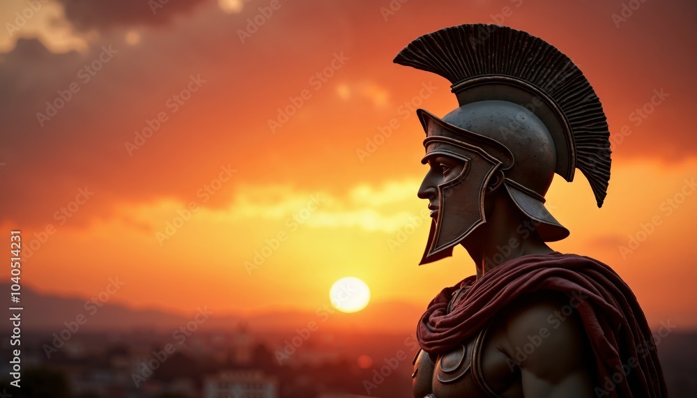 Fototapeta premium Stoic Greek And Roman Statues, Stoics And Stoicism, Philosophy, Motivational And Inspirational Themes With Copy Space