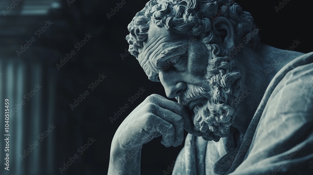 Inspirational Greek and Roman Stoic Statues for Motivational Philosophy