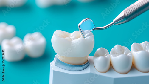 Analyzing cracked tooth repair using precision tools in a clinic